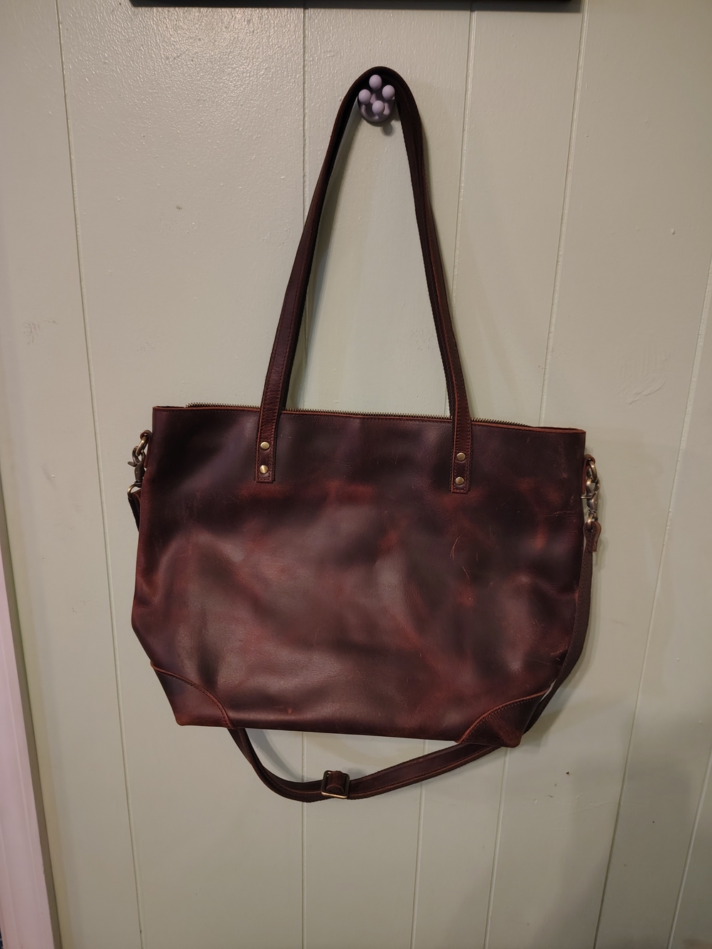 Everyday Leather Tote in Deep Brown